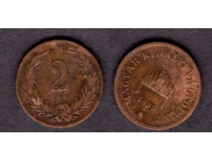 František Josef I. 2 fillér 1896/KB