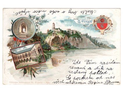 ZVÍKOV. 1910. Litografie.