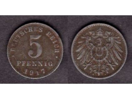 NĚMECKO. 5 Pfennig 1917/A.