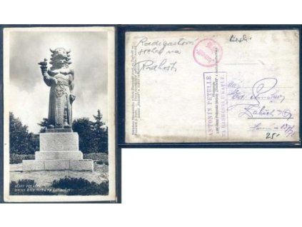 Radhošť. Socha Radegast.