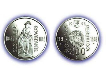 SLOVENSKO. 200 Sk 1998. Slovenské povstanie 1848-1849. b.k.