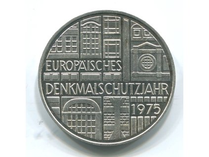 NĚMECKO. 5 Mark 1975/F. Evropský rok ochrany památek. Ag.