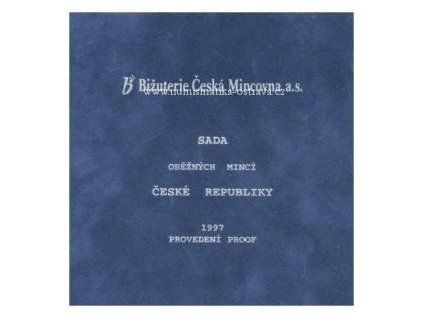 ČESKO. Sada oběžných mincí 1997. PROOF.