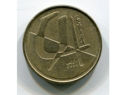 ŠPANĚLSKO. 5 pesetas 1991. KM-833