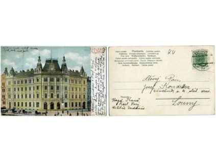 KARLOVY VARY / Karlsbad. K. K. Post- und Telegrafen-Amt. 1907.