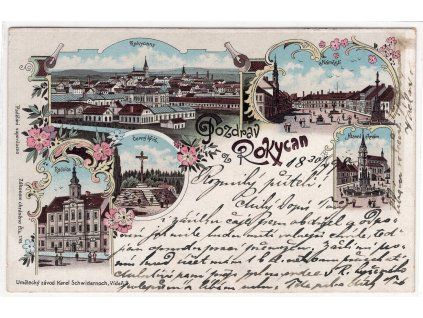 ROKYCANY. 1898. Litografie.