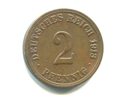 NĚMECKO. 2 Pfennig 1913/A.