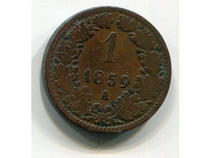 František Josef I. 1 Kreuzer 1859/A.