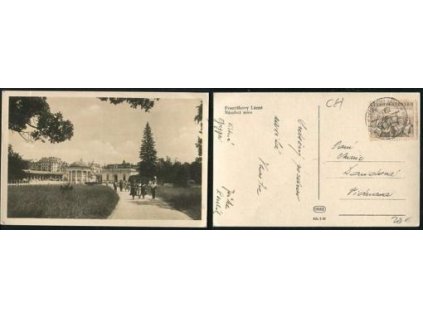 FRANTIŠKOVY LÁZNĚ. Náměstí míru. 1952.