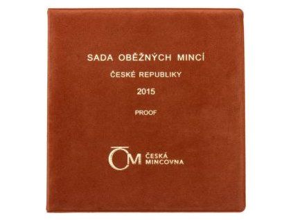ČESKO. Sada oběžných mincí 2015. PROOF. Semiš.