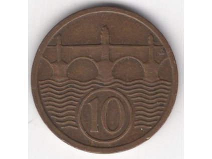 ČESKOSLOVENSKO. 10 haléřů 1934.