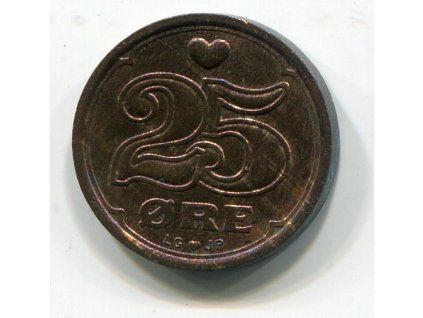 DÁNSKO. 25 öre 1991. KM-868