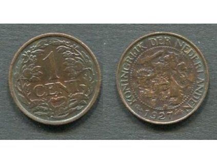 NIZOZEMÍ. 1 cent 1927. KM-152
