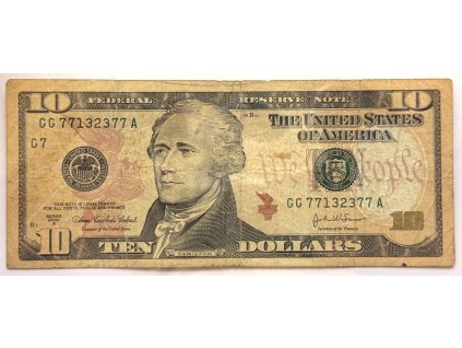 USA. 10 dollars 2004.