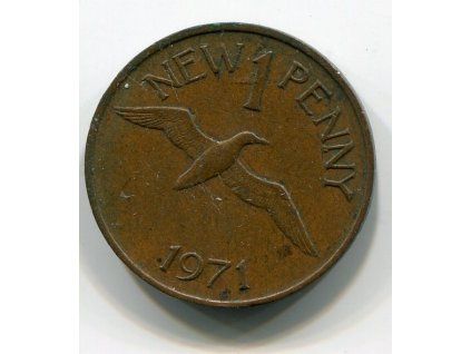 GUERNSEY. 1 penny 1986.