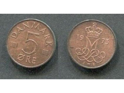 DÁNSKO. 5 öre 1973. KM-959-1