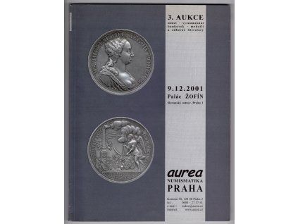 Aukční katalog firmy Aurea Praha, č. 03 / 9.12.2001.