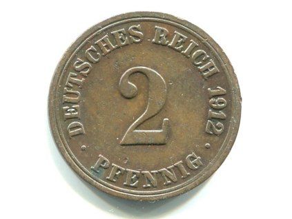 NĚMECKO. 2 Pfennig 1912/A.