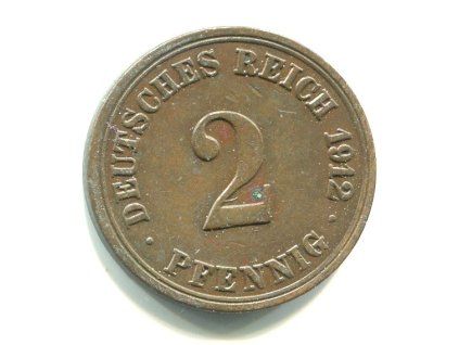 NĚMECKO. 2 Pfennig 1912/A.