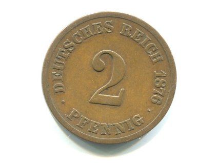 NĚMECKO. 2 Pfennig 1876/C.