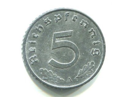 NĚMECKO. 5 Pfennig 1942/A.