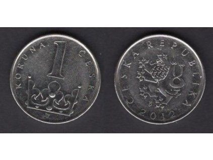 ČESKO. 1 koruna 2012.