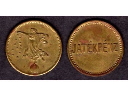 MAĎARSKO. Herní žeton.