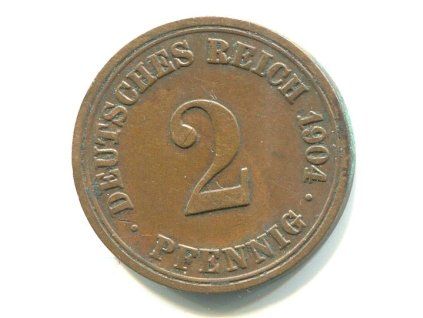 NĚMECKO. 2 Pfennig 1904/A.