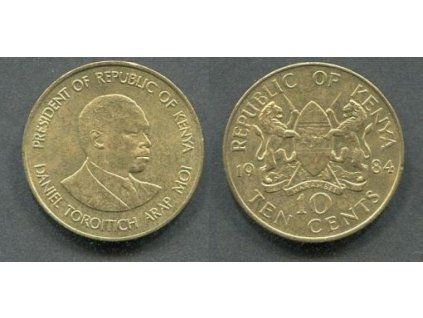 KEŇA. 10 Cents 1984 KM-18