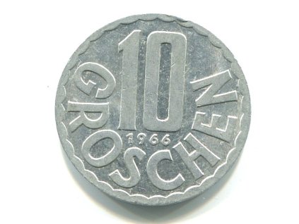 RAKOUSKO. 10 Groschen 1966.