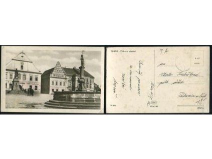 TÁBOR. Žižkovo náměstí. 1952.
