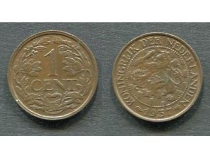 NIZOZEMÍ. 1 cent 1937. KM-152