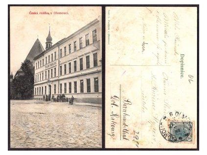OLOMOUC. Česká reálka. ca. 1905.