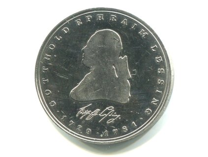 NĚMECKO. 5 Mark 1981/J. Gotthodl Ephraim Lessing.