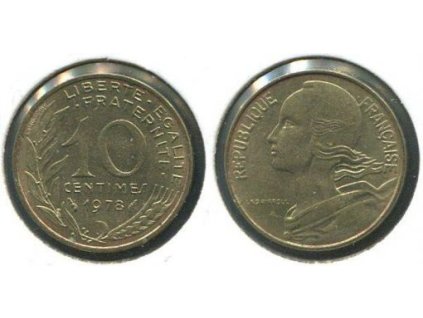 FRANCIE. 10 centimes 1978.