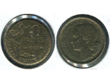 FRANCIE. 10 francs 1953/B.