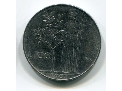 ITÁLIE. 100 lire 1962.