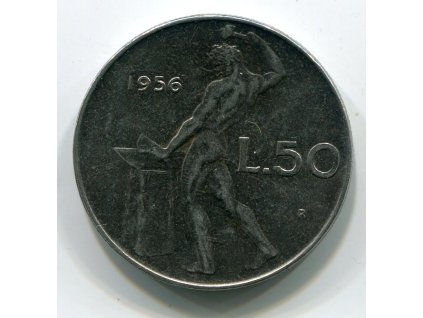 ITÁLIE. 50 lire 1956.