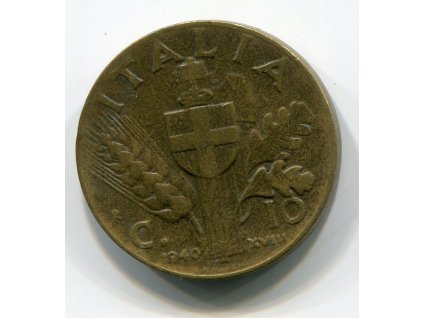 ITÁLIE. 10 centesimi 1940.