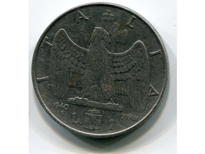 ITÁLIE. 1 lira 1940/magnet.