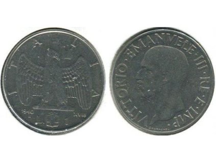 ITÁLIE. 1 lira 1940/magnet.