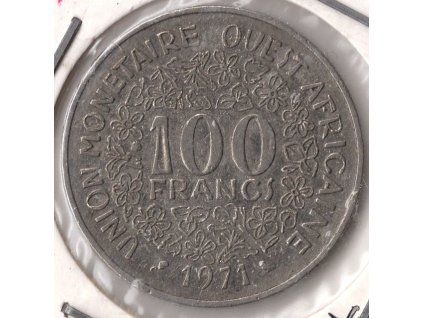 ZÁPADOAFRICKÉ STÁTY. 100 francs 1971.