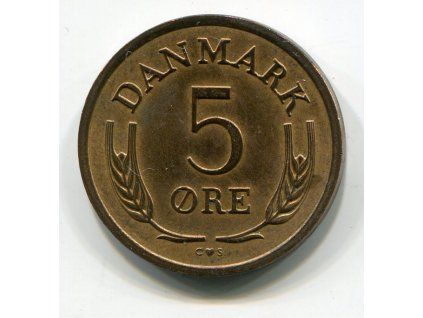 DÁNSKO. 5 öre 1965. KM-848.1