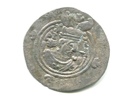 PERSIE. Chusro II. (590-628). Drachma. Ag.