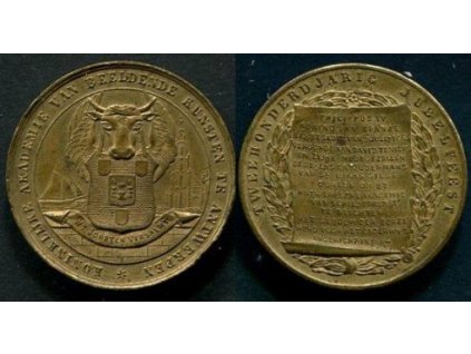 BELGIE. Antwerpen. Koninklijke Akademie van Beeldende Kunsten te Antwerpen.  200. výročí.