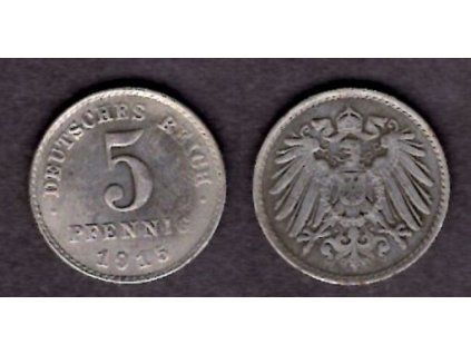 NĚMECKO. 5 Pfennig 1915/A.