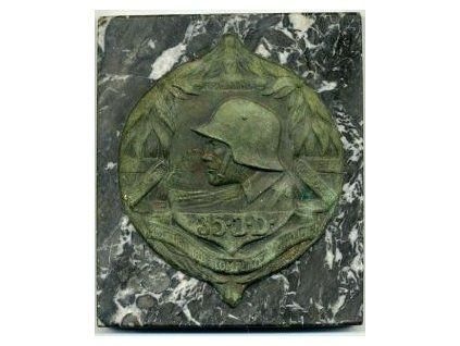 NĚMECKO. 35 Infanterie Division. 1914 - Janków, 1915 - Iwangorod, 1916 - Gorodyszcze, 1917 - Mermada Lomplateau, Italien.