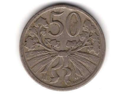 ČESKOSLOVENSKO. 50 haléřů 1921.
