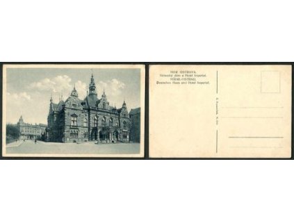 MORAVSKÁ OSTRAVA. Německý dům a Hotel Imperial.