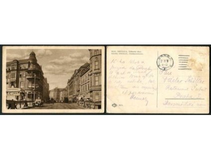 MORAVSKÁ OSTRAVA. Těšínská ulice. 1928.